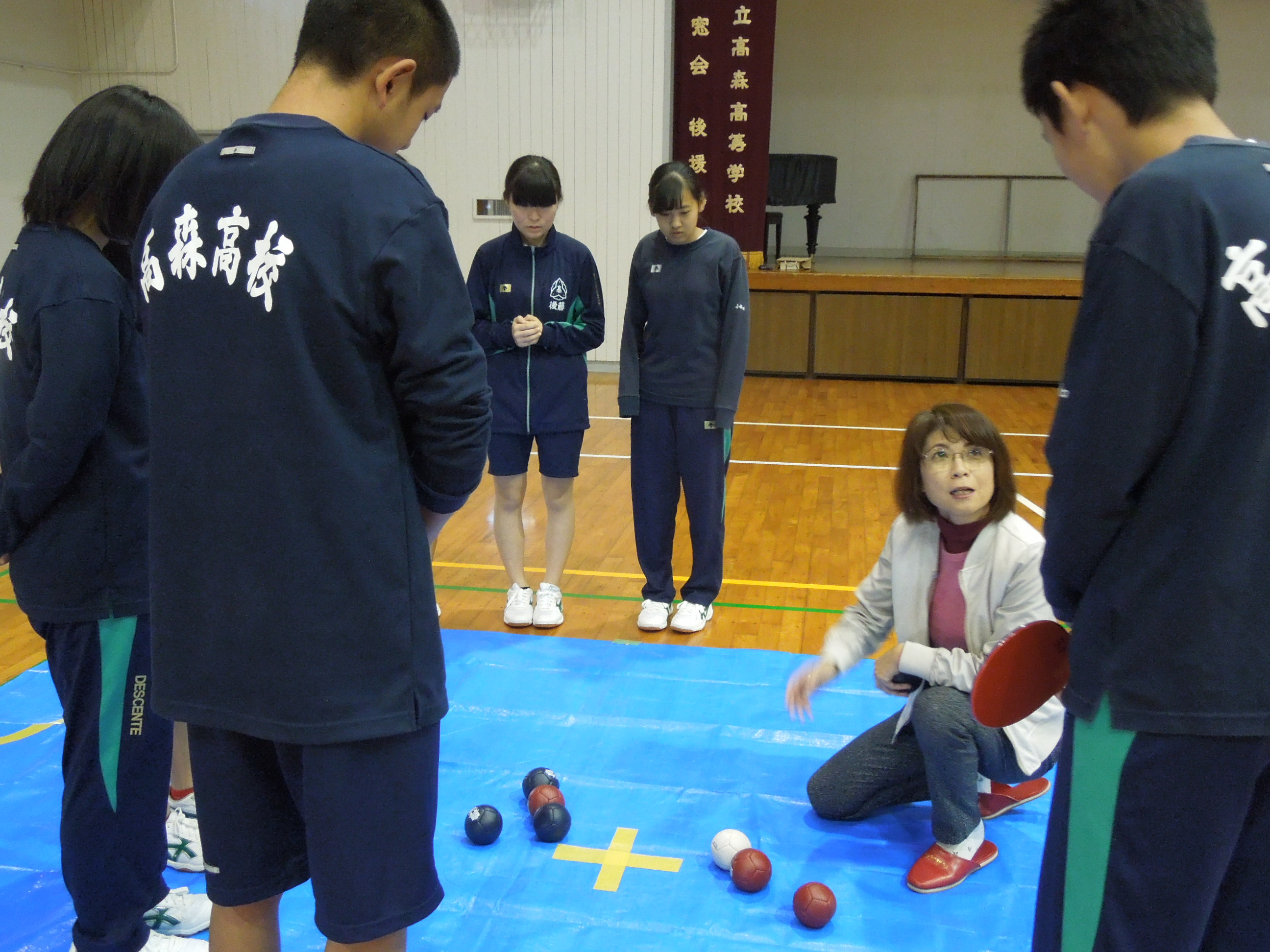 高森高校の総合的な学習の時間のお手伝い